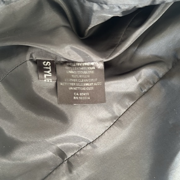 Brand new identity l leather bomber coat. - Picture 5 of 8